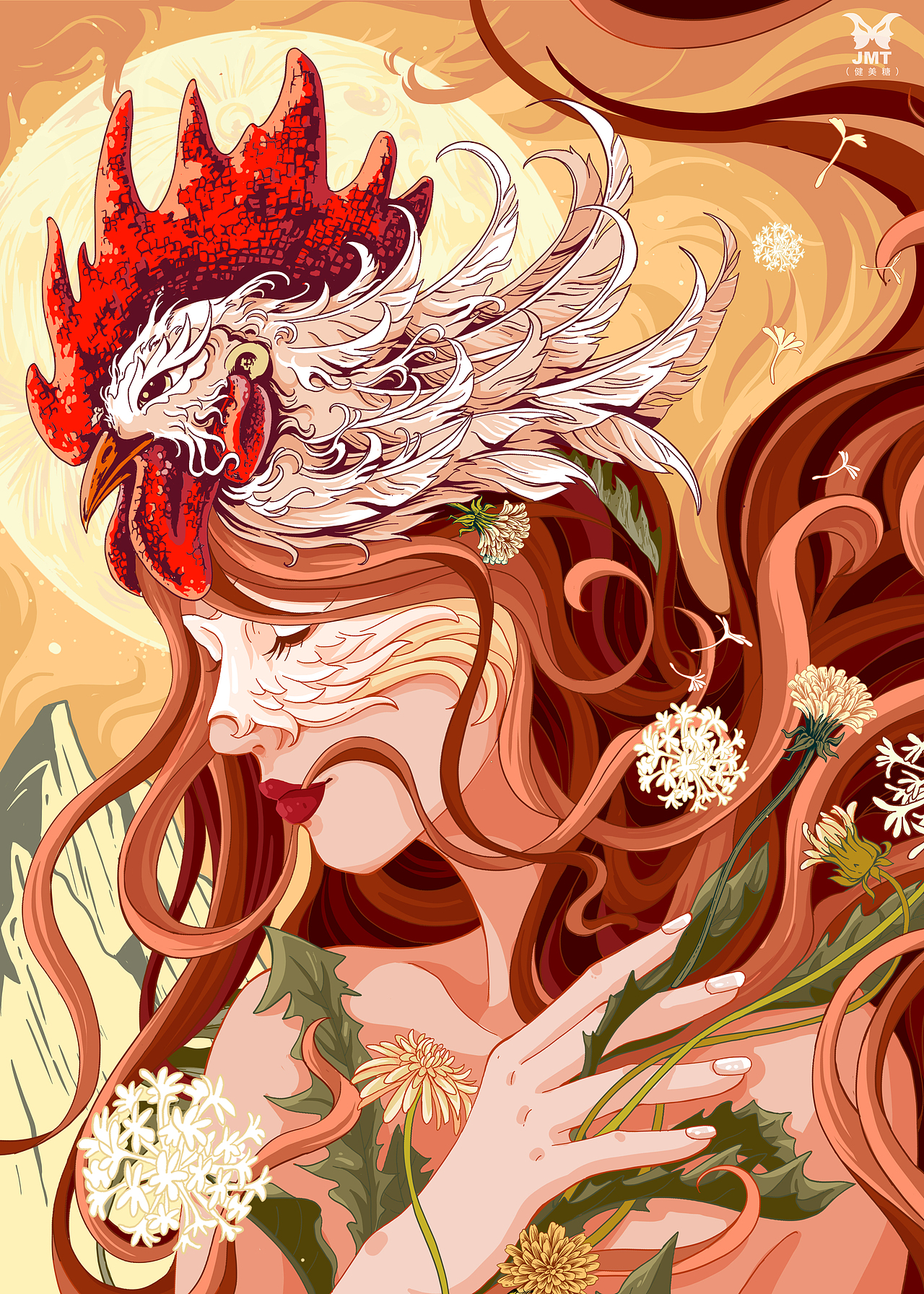 《生肖花语人物篇》插画合集