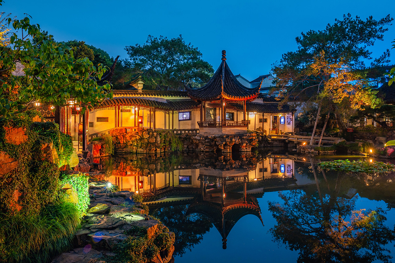 夜游网师园（图ZMzUyMjY5NTYw） - 风光摄影 - 站酷设计师乐拍空间原创素材 - 站酷ZCOOL