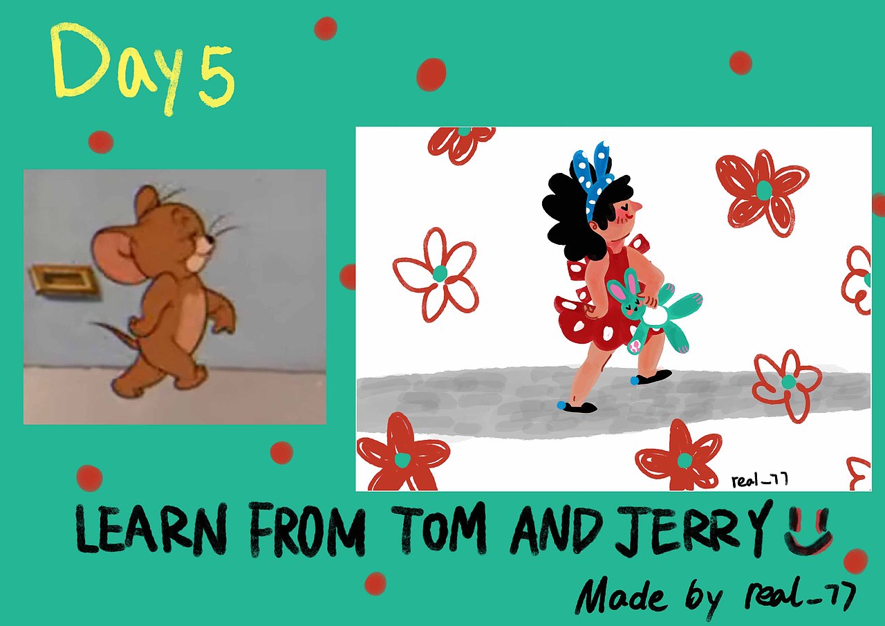 day 5 learn from tom and jerry（图ZMzI4MTQ1NzQ0） - 创作习作 - 站酷设计师Real_77原创素材 - 站酷ZCOOL