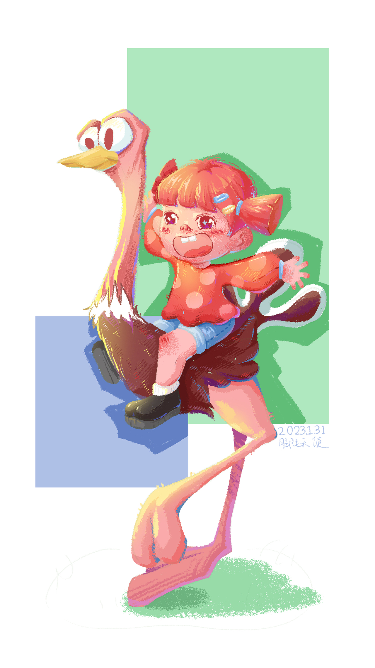 2023年1月插画人物练习（图ZMzI5MjExOTcy） - 创作习作 - 站酷设计师怦怦怦怦原创素材 - 站酷ZCOOL