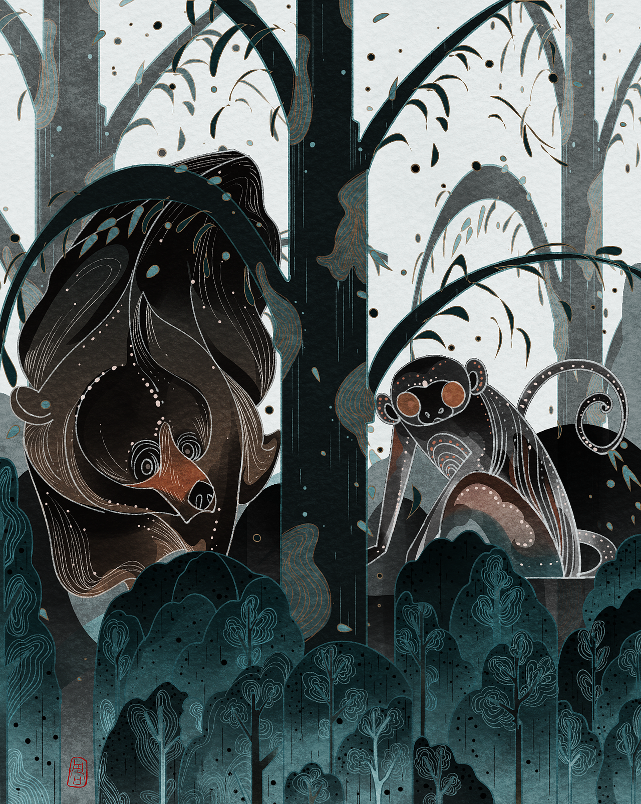 2022年度插画总结（图ZMzI2NzgwNTYw） - 创作习作 - 站酷设计师蓝昼BlueZZ原创素材 - 站酷ZCOOL