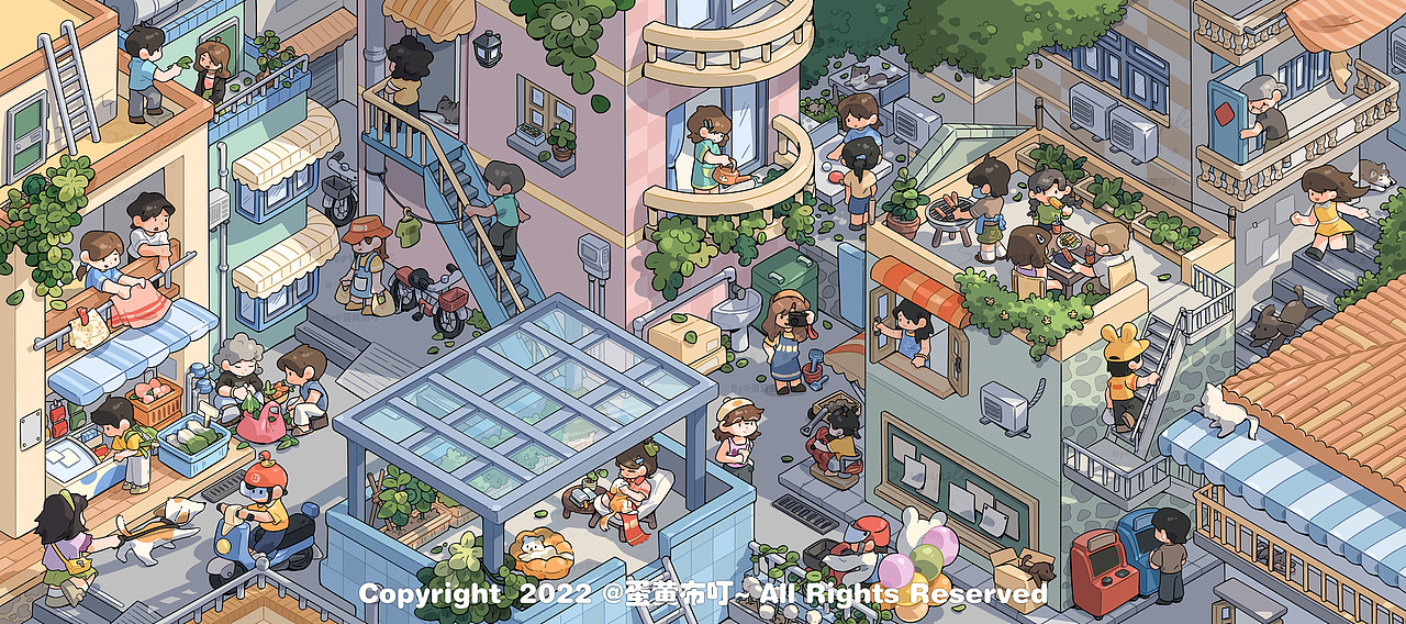 原创插画 | 街景系列