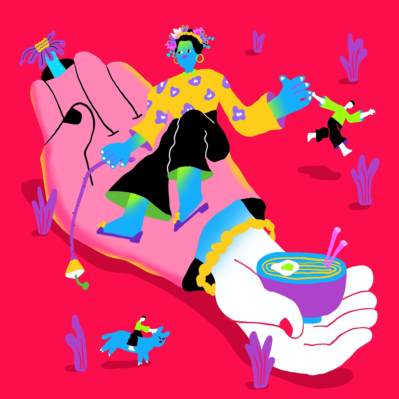 蟳埔女插画-Xun Pu Female（图ZMzA0NjEzNDYw） - 艺术插画 - 站酷设计师怪味花生惹原创素材 - 站酷ZCOOL