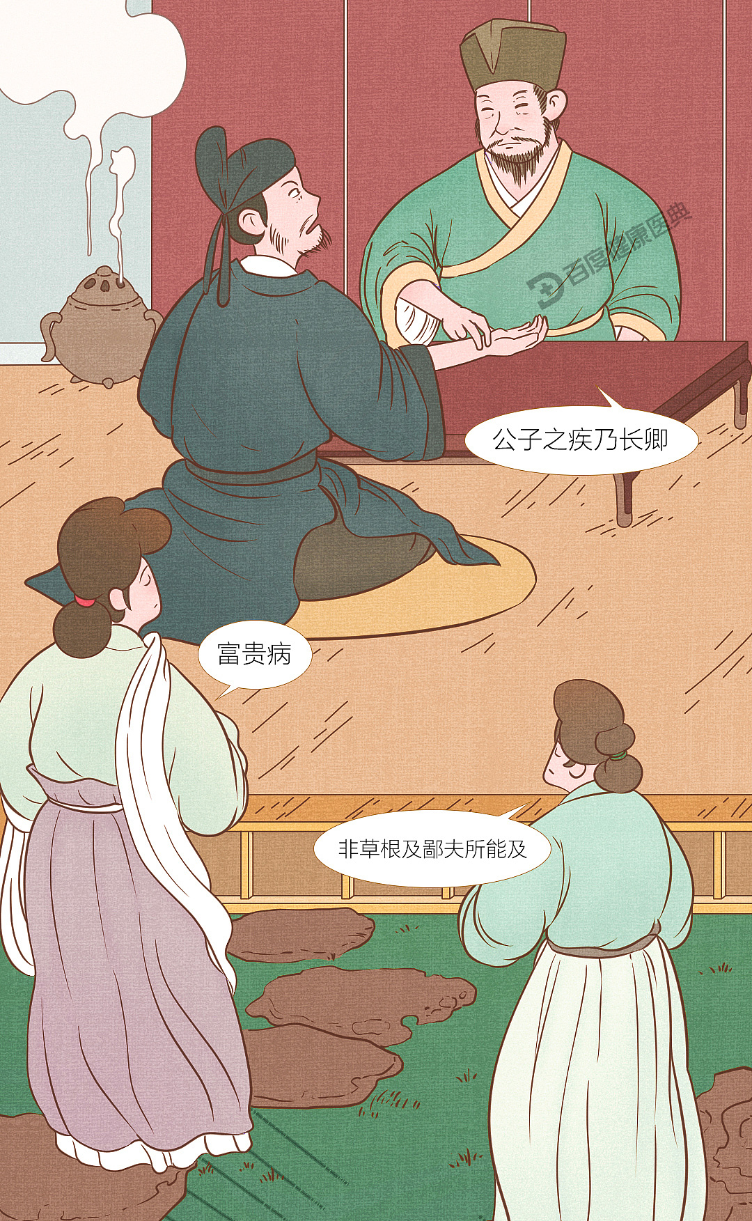 《百度健康医典：古人与糖尿病》条漫（健康科普）（图ZMzQ5NTU2Nzgw） - 短篇/格漫 - 站酷设计师李平LP1919原创素材 - 站酷ZCOOL
