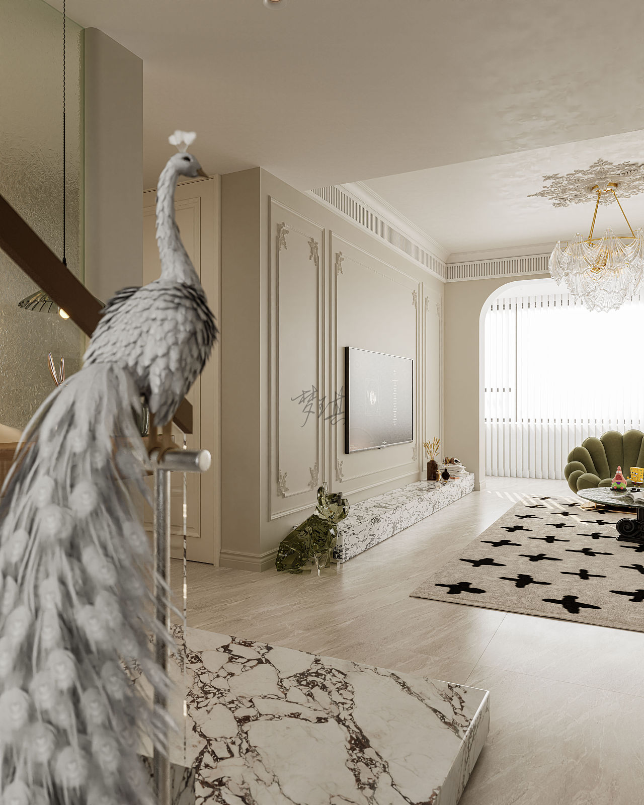 家装/奶油法式效果图案例