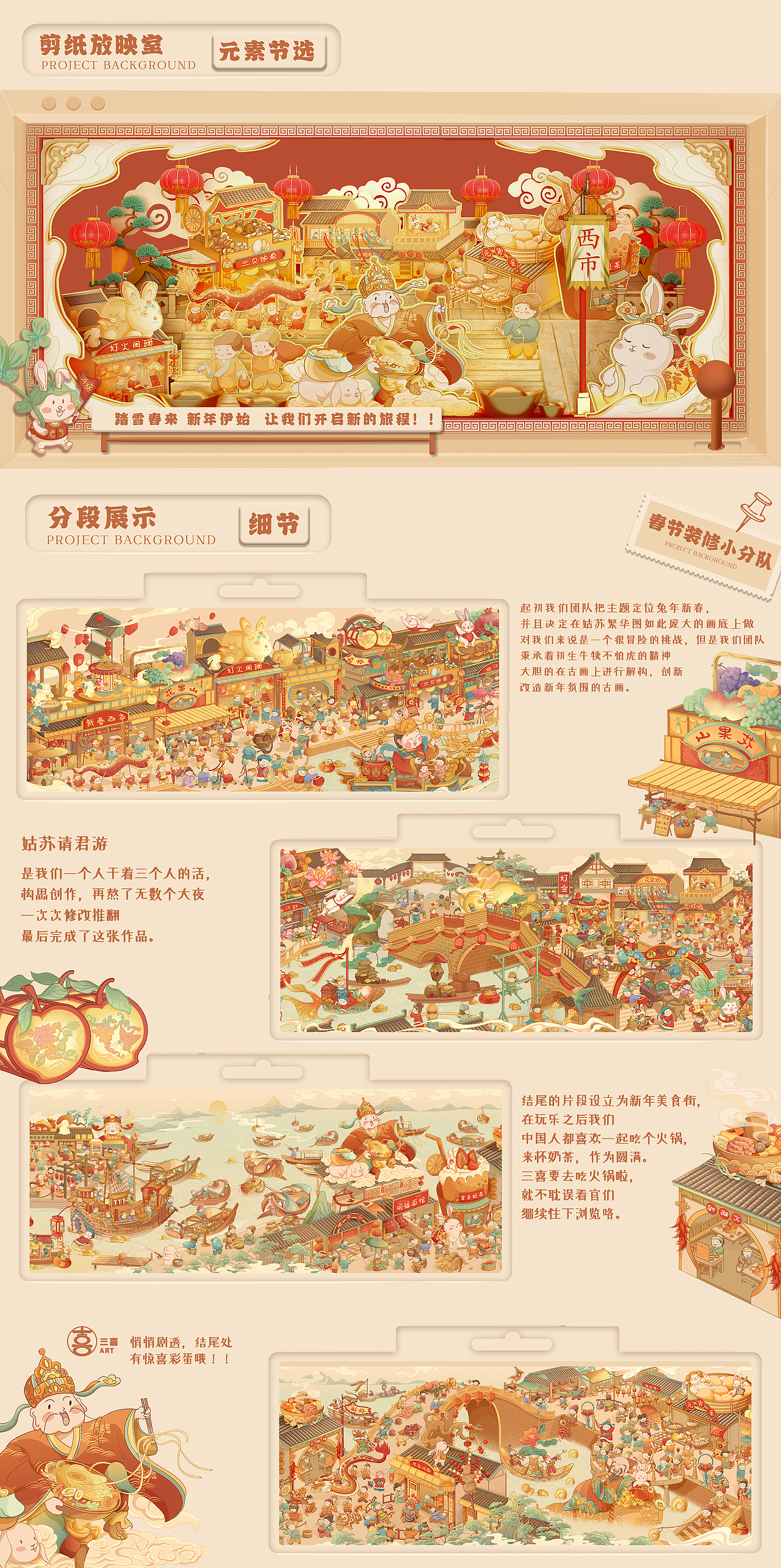 《姑苏新春请君游》x 兔年迎新年长卷(姑苏繁华图)