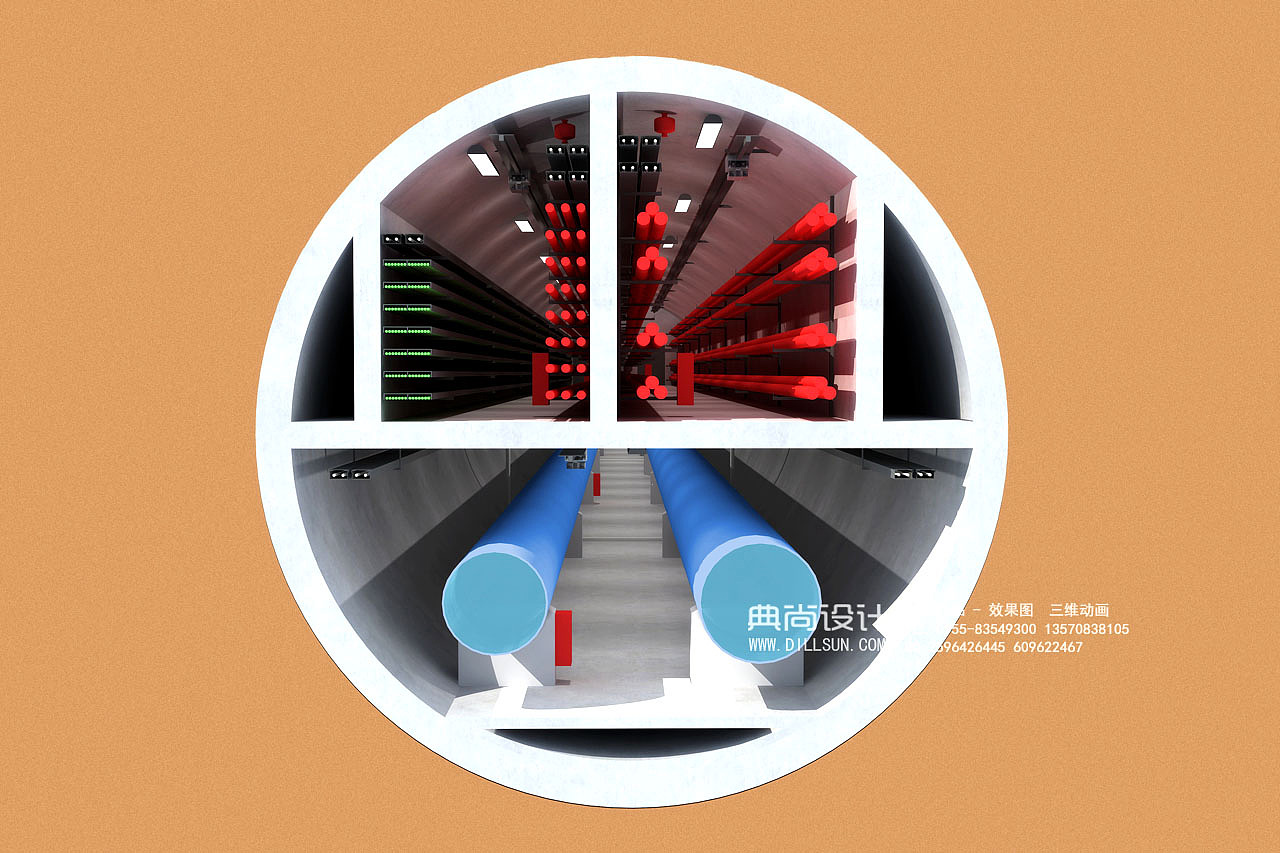 地下综合管廊效果图设计