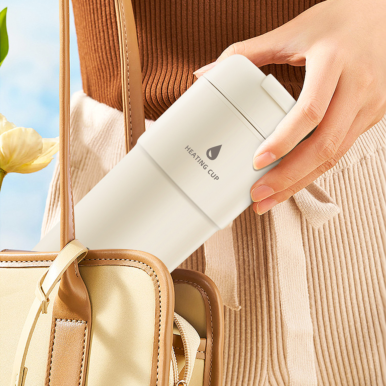 亚马逊主图详情页设计︱便携式热水杯烧水杯