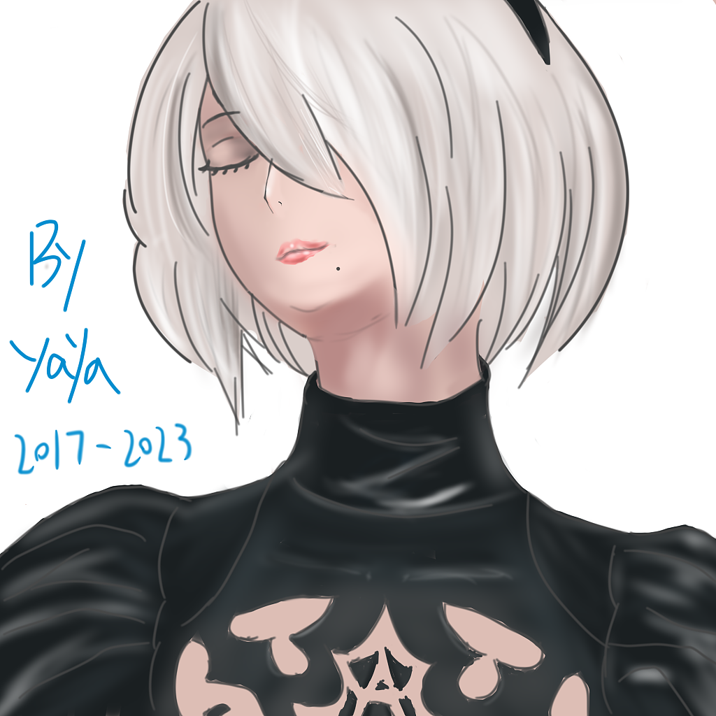 尼尔机械纪元 手绘（图ZMzM5Mzk2Njg4） - 创作习作 - 站酷设计师YoRHaYAYA原创素材 - 站酷ZCOOL