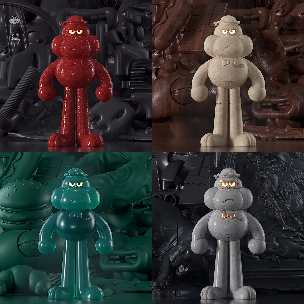 玩具设计（Say No Monkey ）（图ZMzE5MDM3NDQ4） - 人物/生物 - 站酷设计师谢法原创素材 - 站酷ZCOOL