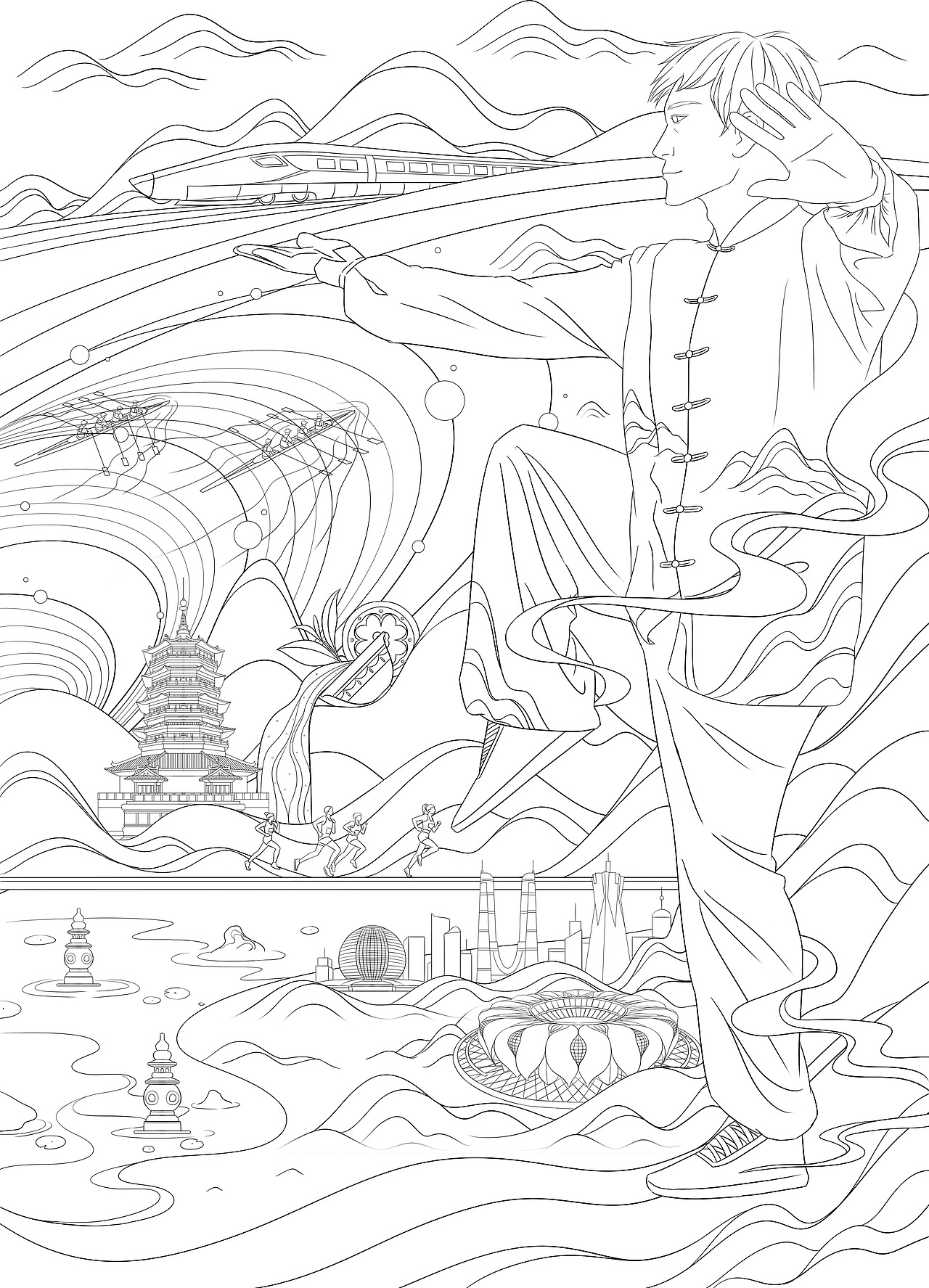 "杭州亚运会:插画绘就的梦幻亚洲盛宴!"