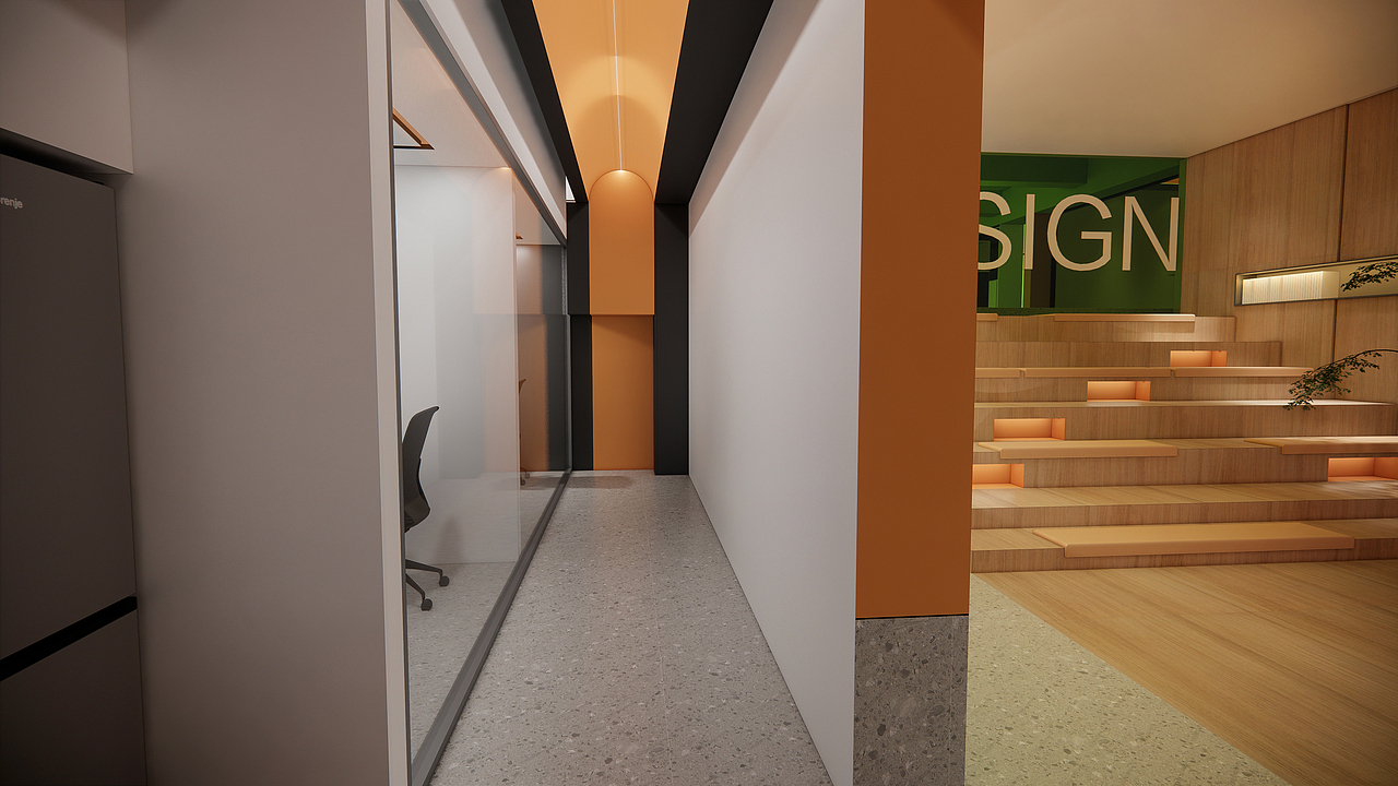 办公空间设计创意时尚色彩解构主义室内设计小众