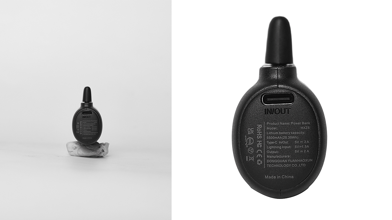 亚马逊充电宝产品白底图拍摄(前后修图对比)