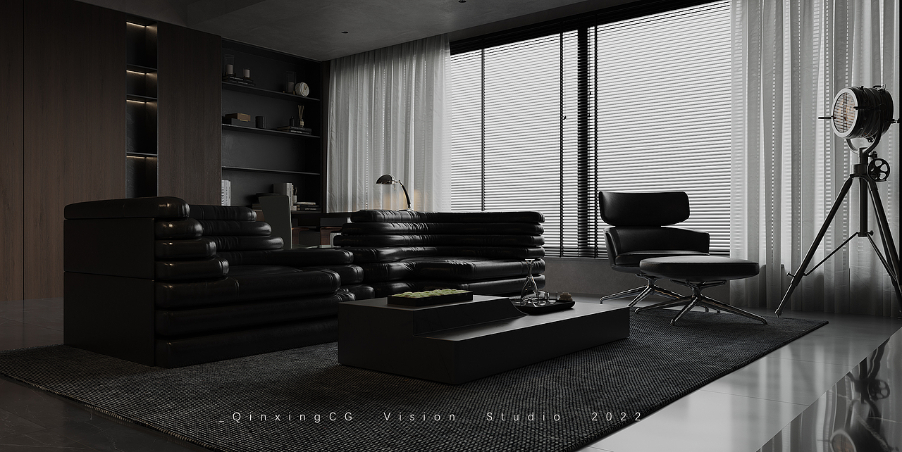 【空间重塑——暗黑系】（图ZMzI1ODQ3OTQw） - 家装设计 - 站酷设计师QX丨VISION原创素材 - 站酷ZCOOL