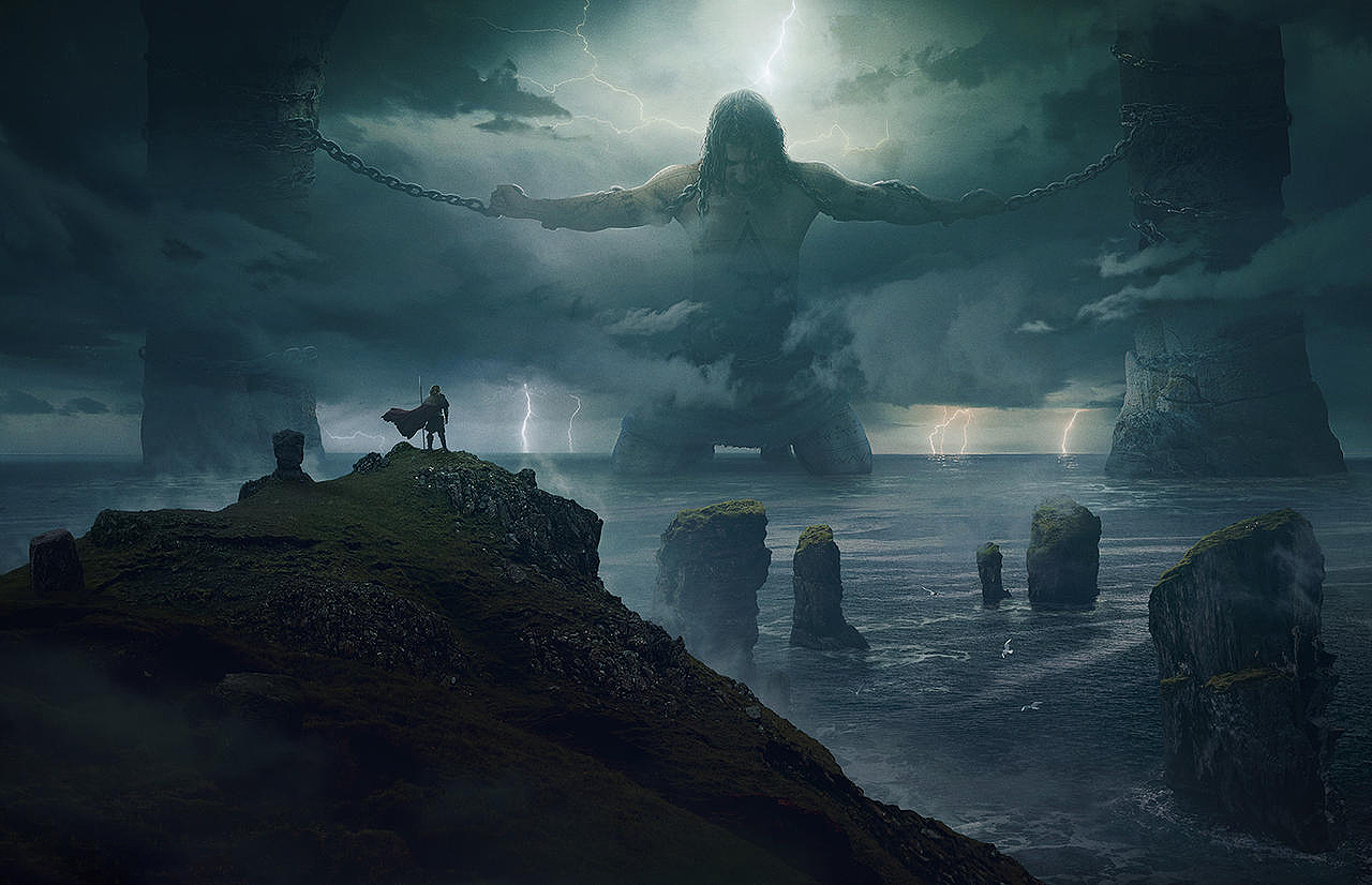 征服-史诗-泰坦-艺术-幻想人物-光操作-海报艺术（图ZMzA4MDUzNjg0） - 概念设定 - 站酷设计师梦中醉卧巫山云s原创素材 - 站酷ZCOOL