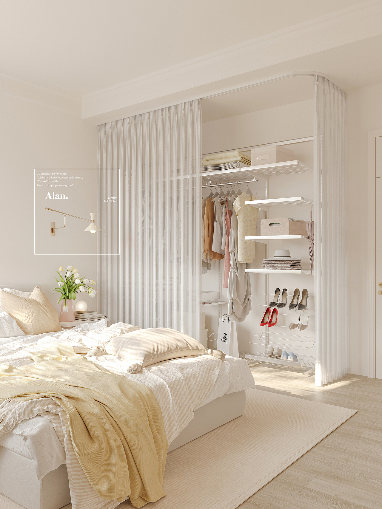 电商渲染|开放式衣柜帘（图ZMzM2MjEwNjU2） - 场景 - 站酷设计师Alannnnnnn原创素材 - 站酷ZCOOL