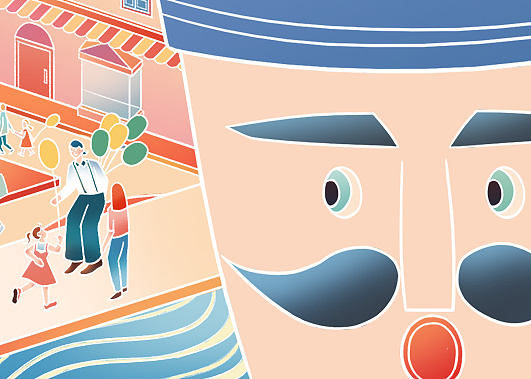 乌托邦世界 | 2.5d长幅线性插画