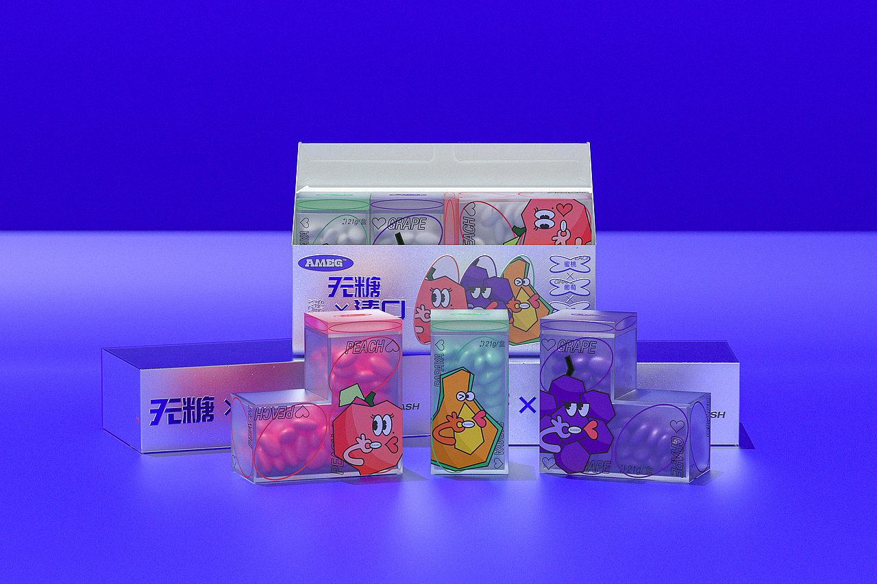 AMEG无糖清口糖 | 原创 包装设计(图ZMzA0OTY3MDAw) - 包装 - 站酷设计师袜子Shiraz原创素材 - 站酷ZCOOL