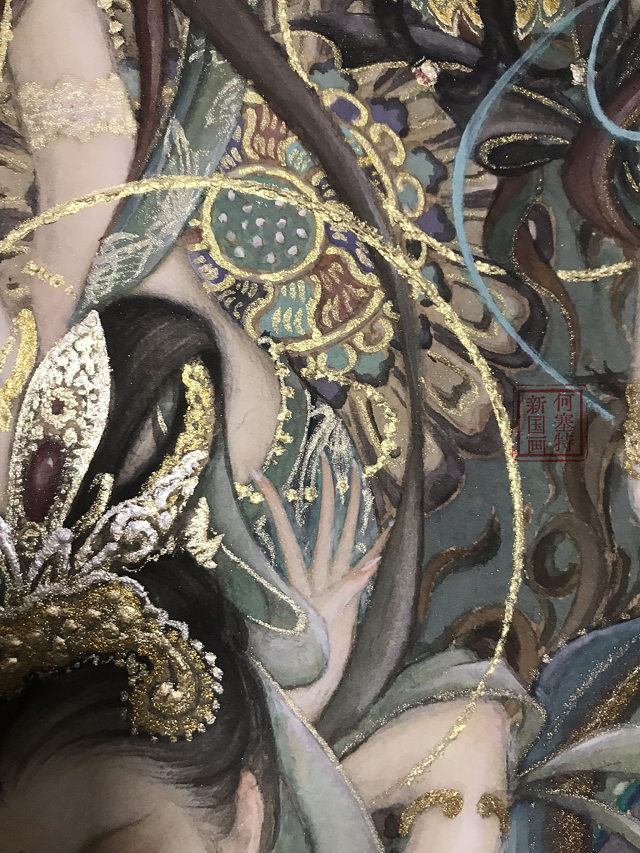 《琴音》系列(二)原稿局部