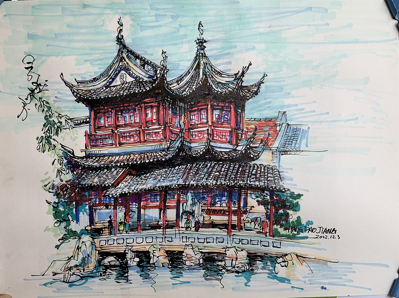 马克笔淡彩（图ZMzQ5NTY0NDQ4） - 绘画 - 站酷设计师David老张原创素材 - 站酷ZCOOL