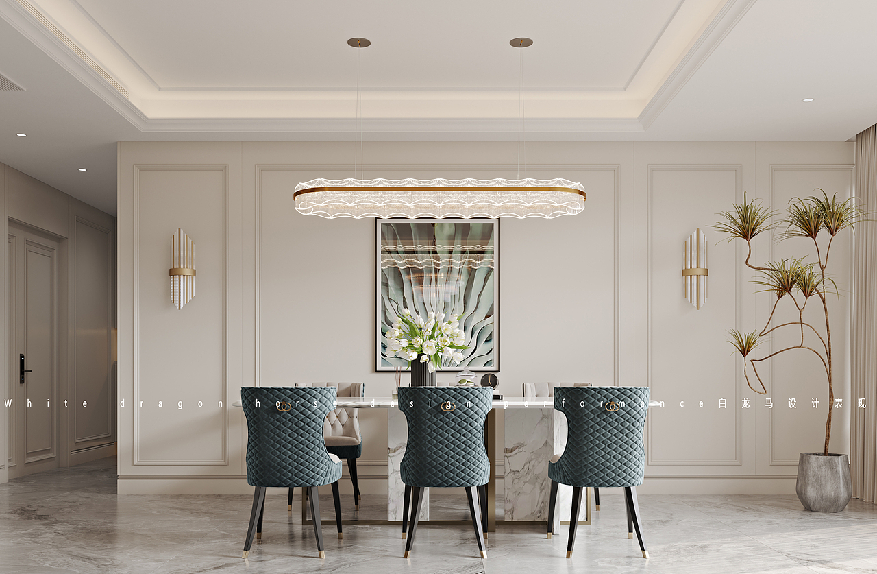 简美风格——白龙马效果图