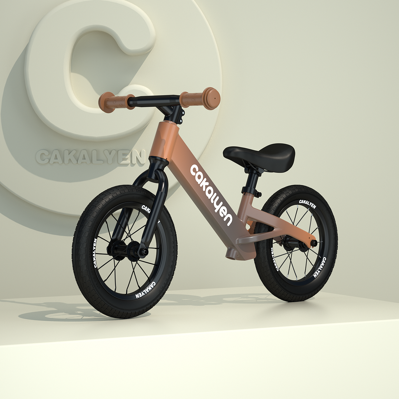 儿童平衡车三维动画