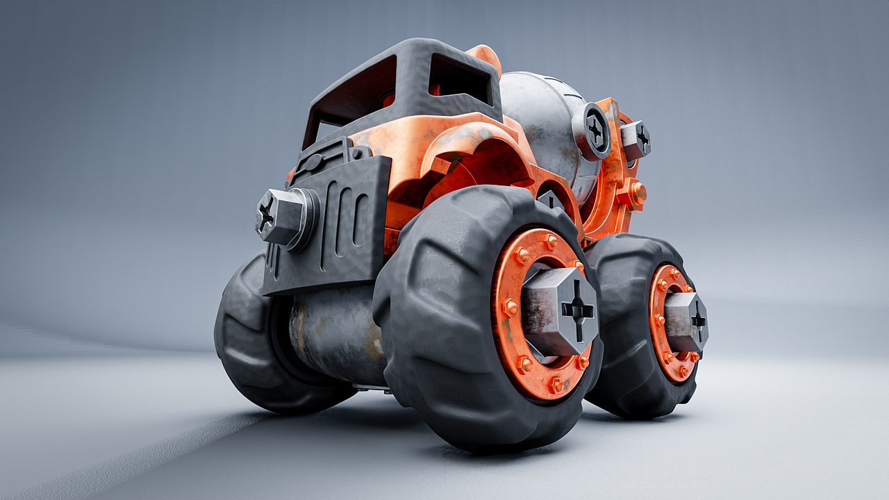 blender-练习 玩具车-搅拌机