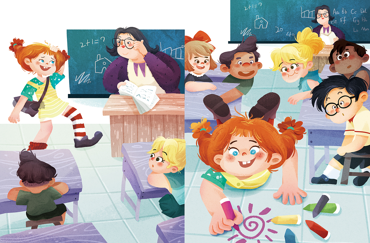 《长袜子皮皮》pippi longstocking 英文绘本