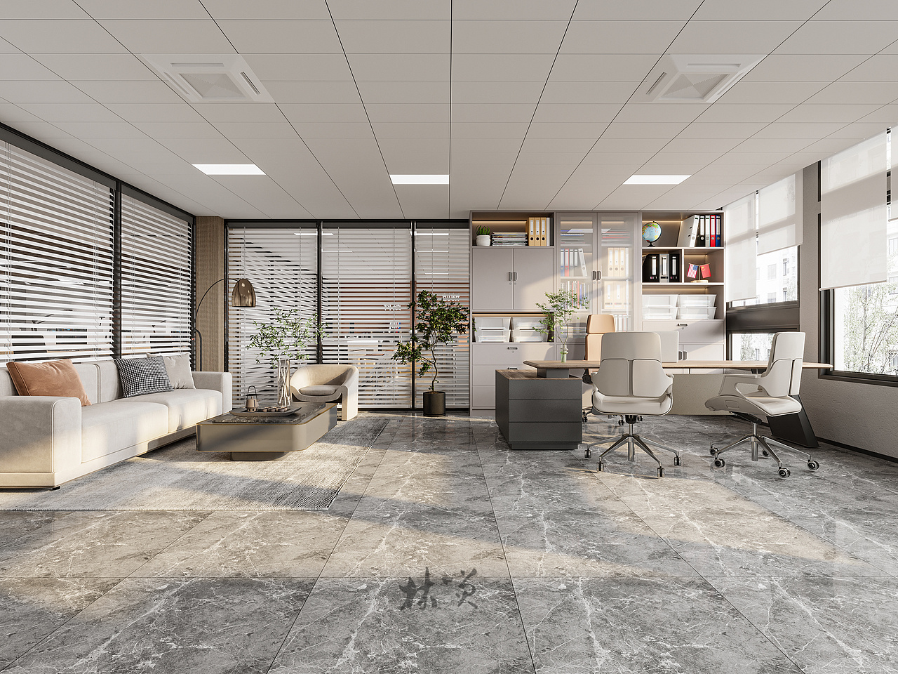 办公室设计|简约不简单的优雅现代风