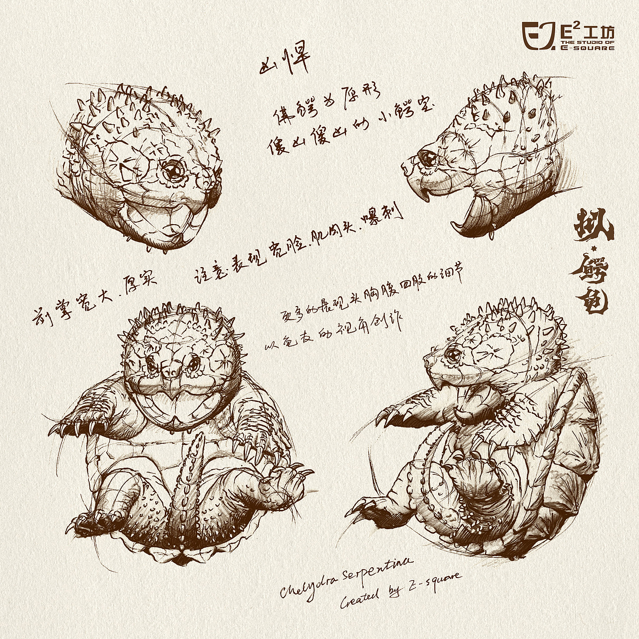 2023鳄龟系列--拟鳄龟(图ZMzU1MzQ1MDg0) - 手办/模玩 - 站酷设计师胡狼原创素材 - 站酷ZCOOL