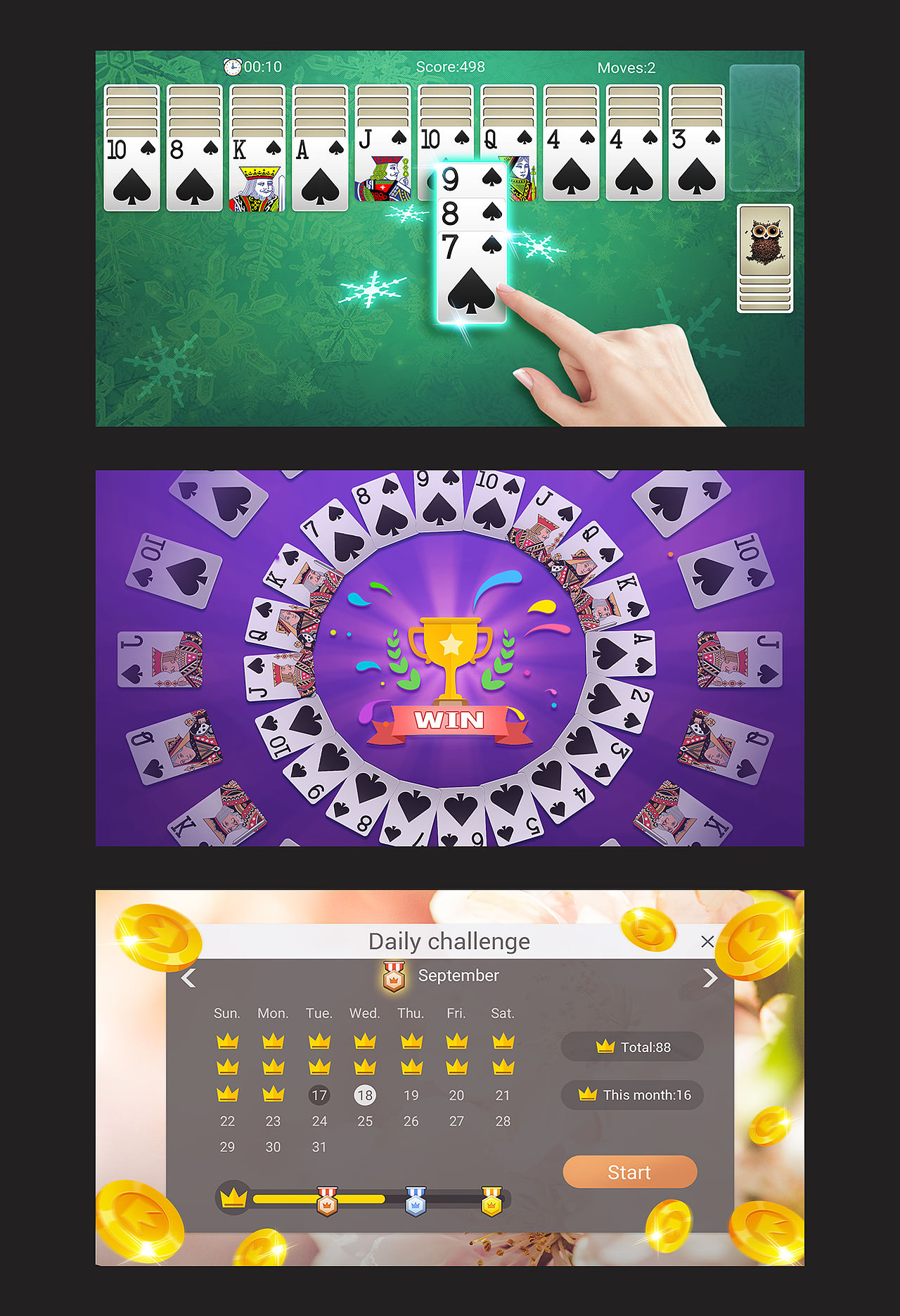 经典蜘蛛纸牌的一些宣传图（图ZMzIzNDkyOTgw） - 游戏UI - 站酷设计师lovesthero原创素材 - 站酷ZCOOL