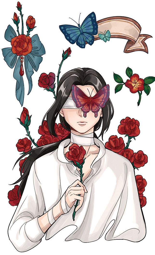 玫瑰少年（图ZMzI5MjcwNzM2） - 创作习作 - 站酷设计师coin五毛原创素材 - 站酷ZCOOL