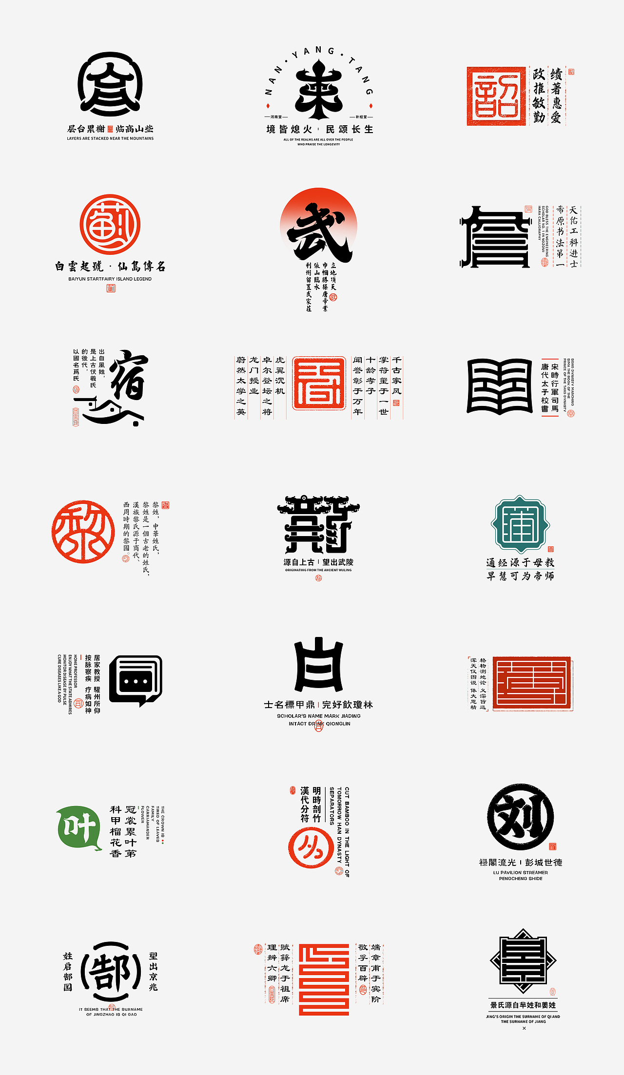 2022百家姓logo设计年终总结