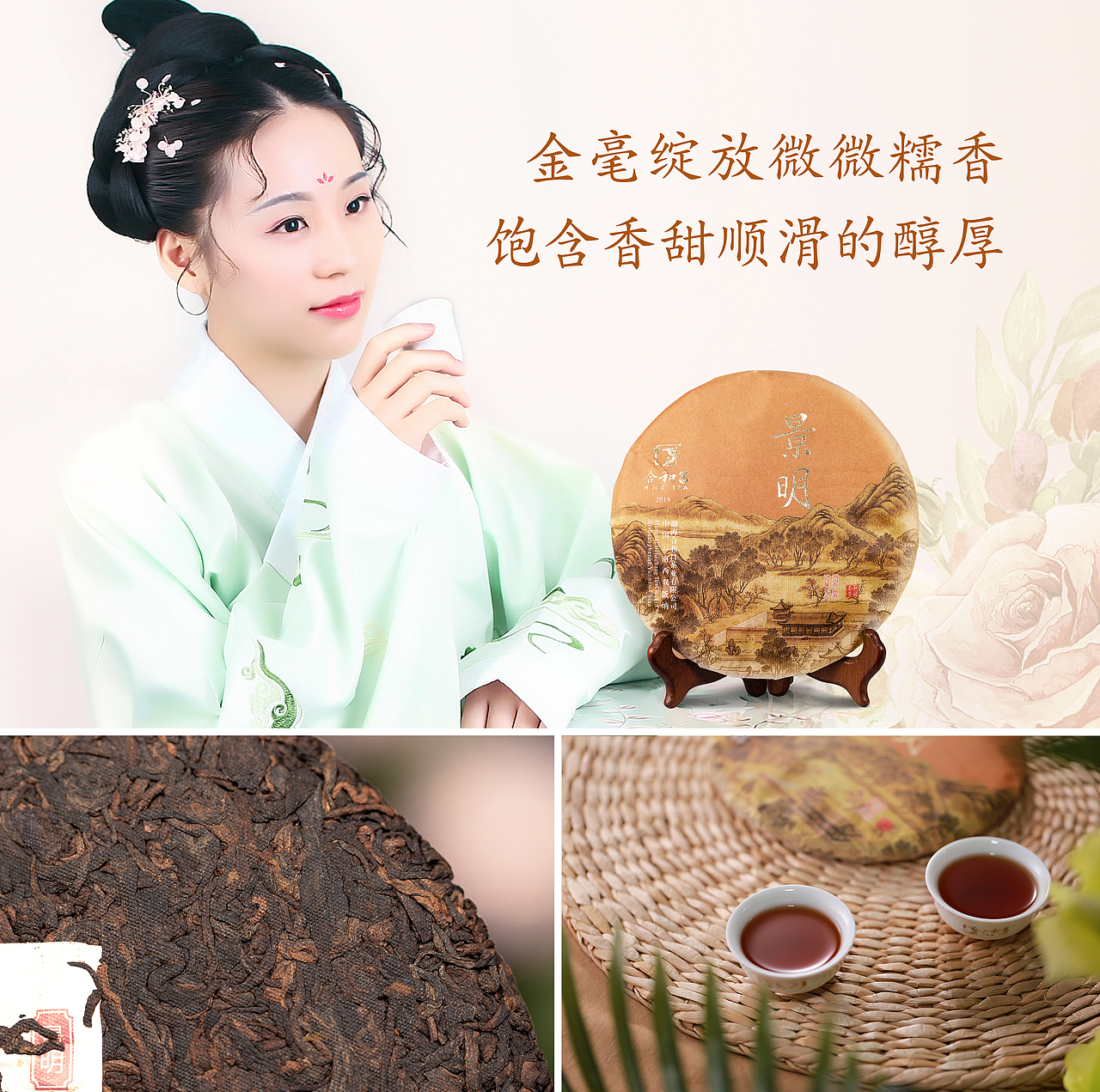 春和景明普洱茶产品海报