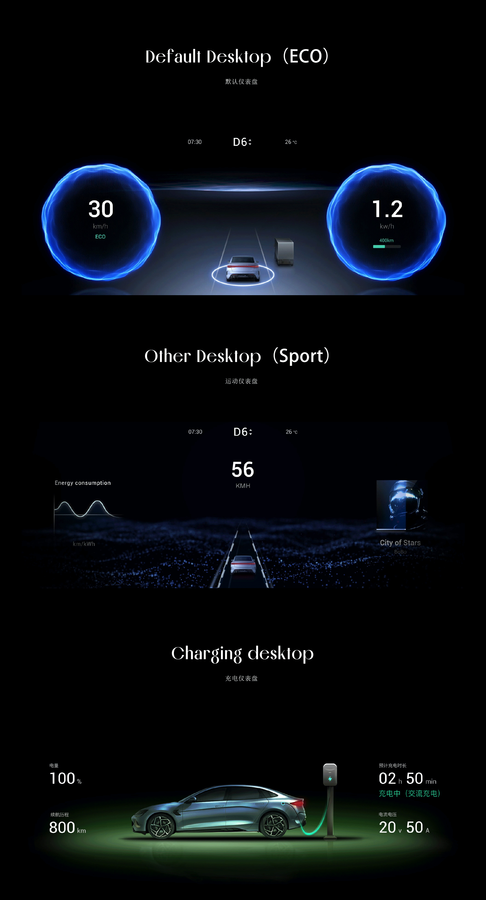 BYD HMI Concept Design（图ZMzAzMjMyMDQw） - 软件界面 - 站酷设计师PshanK原创素材 - 站酷ZCOOL