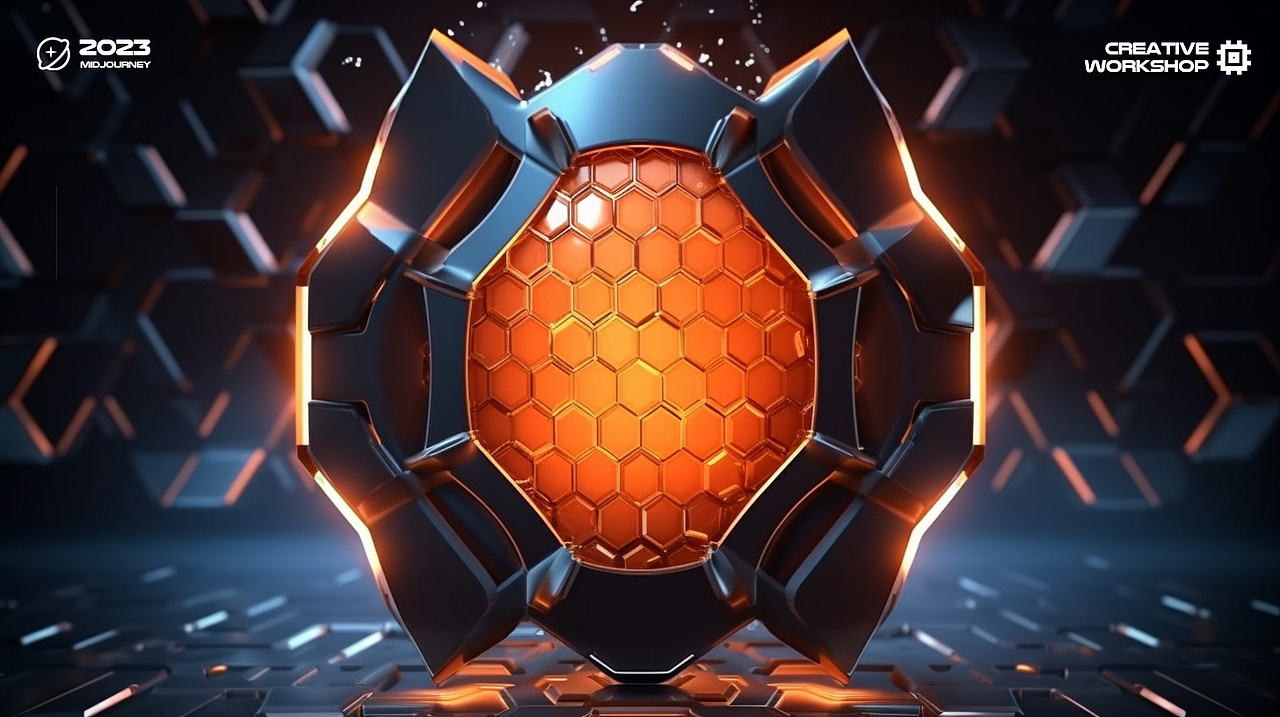 高端大气3d科技安全创意背景