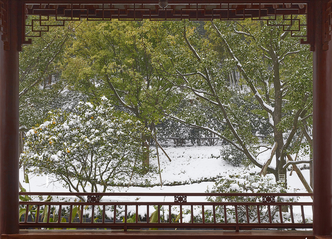 园林拍摄|建筑地产商业摄影|美成仙境的长沙星河湾雪景