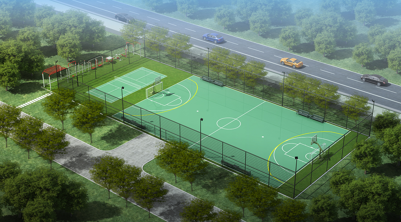 各种体育场效果图设计制作