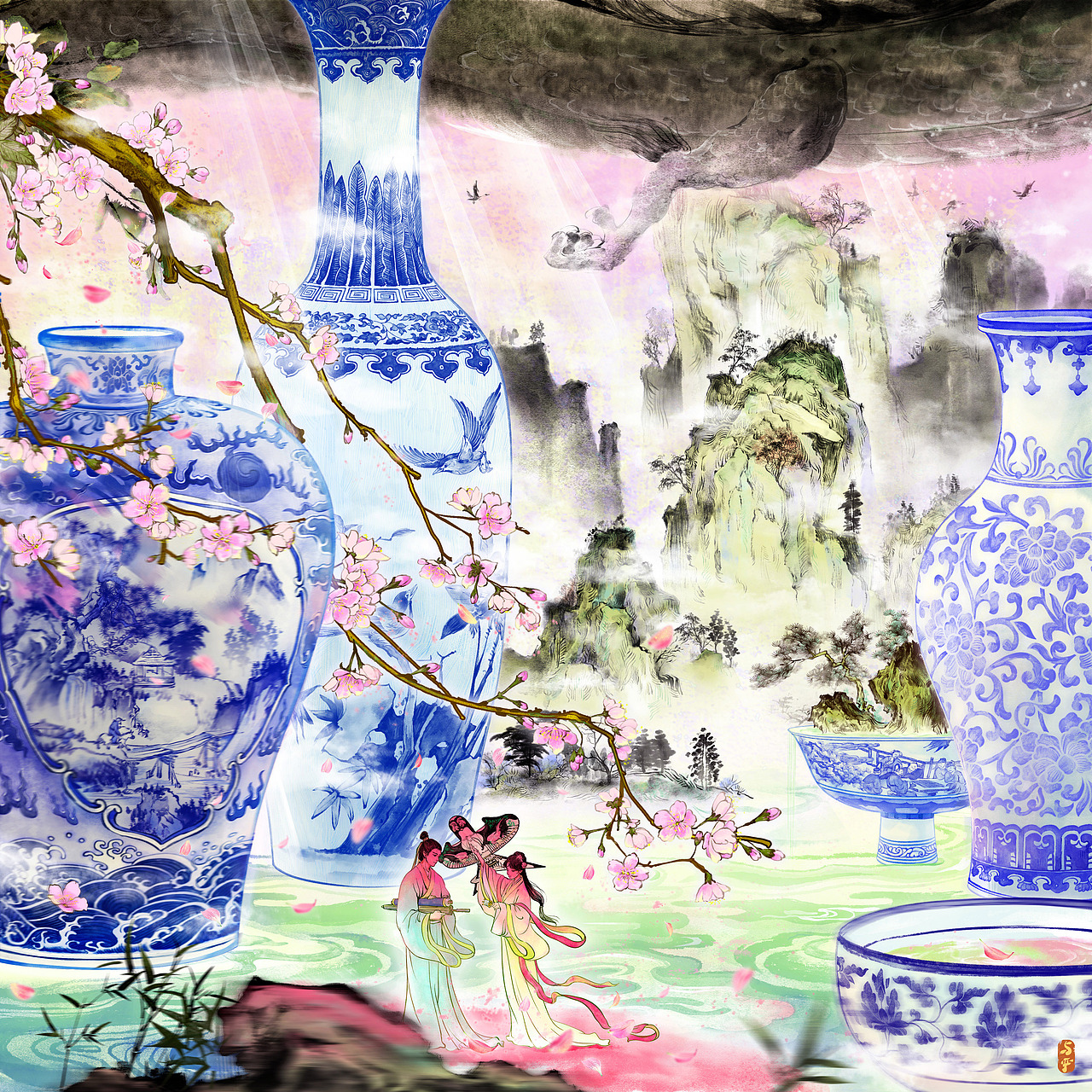 观史新语（图ZMzI2MzIxNjMy） - 商业插画 - 站酷设计师与严原创素材 - 站酷ZCOOL