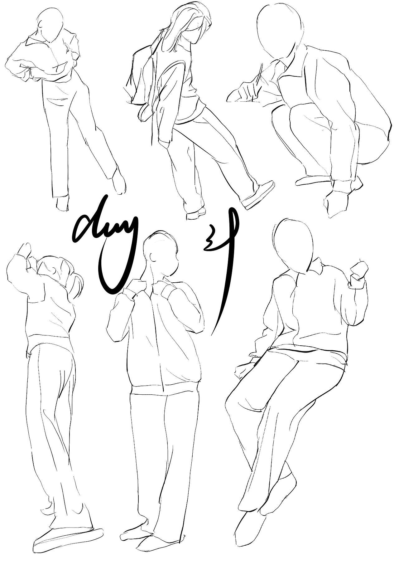 #速写60天挑战赛#day39@速写班长（图ZMjk2MzQzNjMy） - 创作习作 - 站酷设计师和速写死磕原创素材 - 站酷ZCOOL