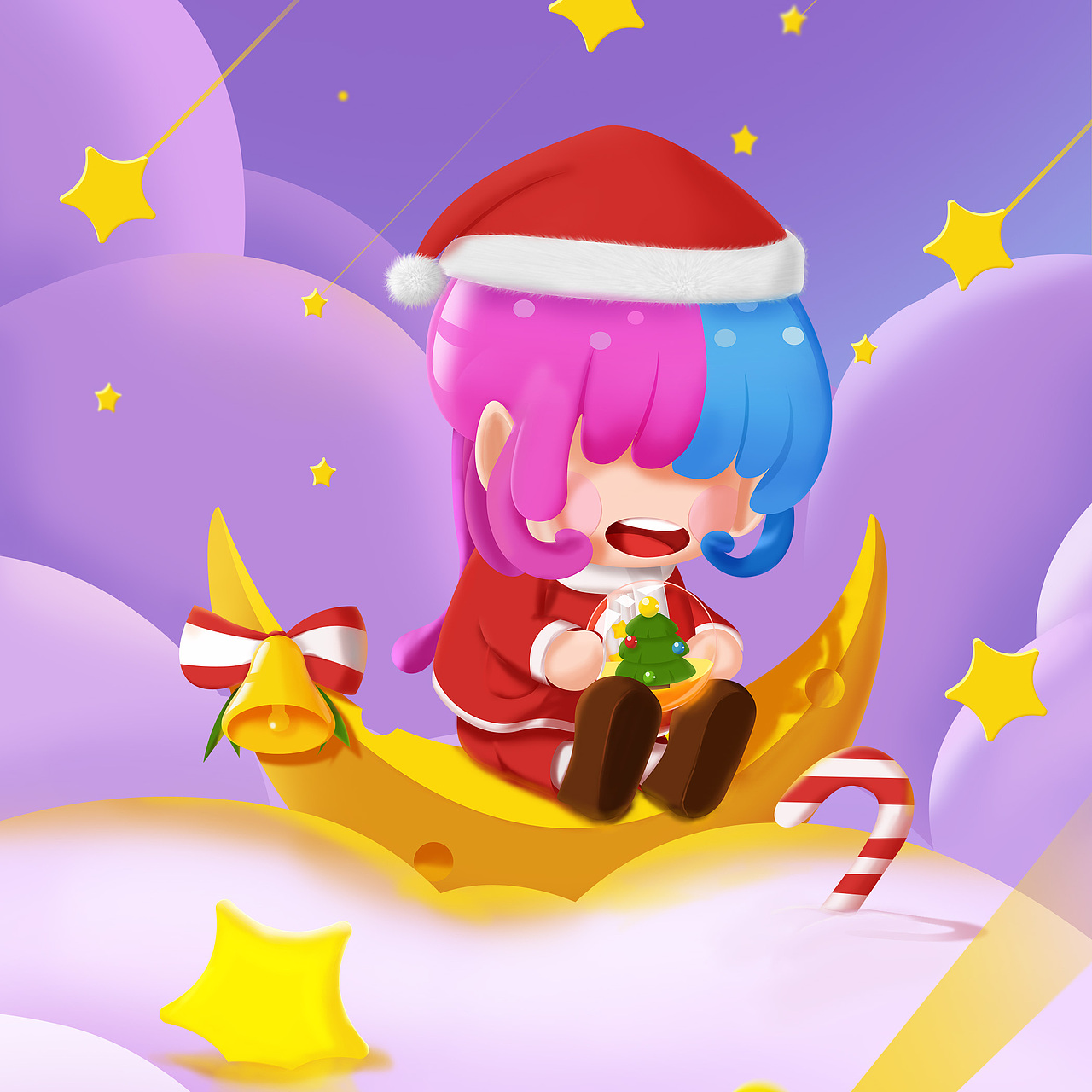 原创IP形象平面:muno-圣诞穆喏场景