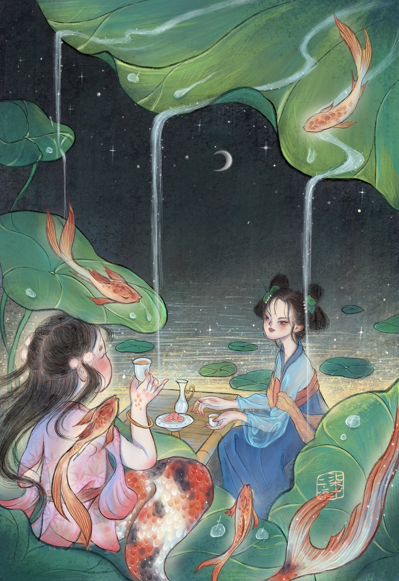 我见青山多妩媚,料青山见我应如是---ipad古风练习