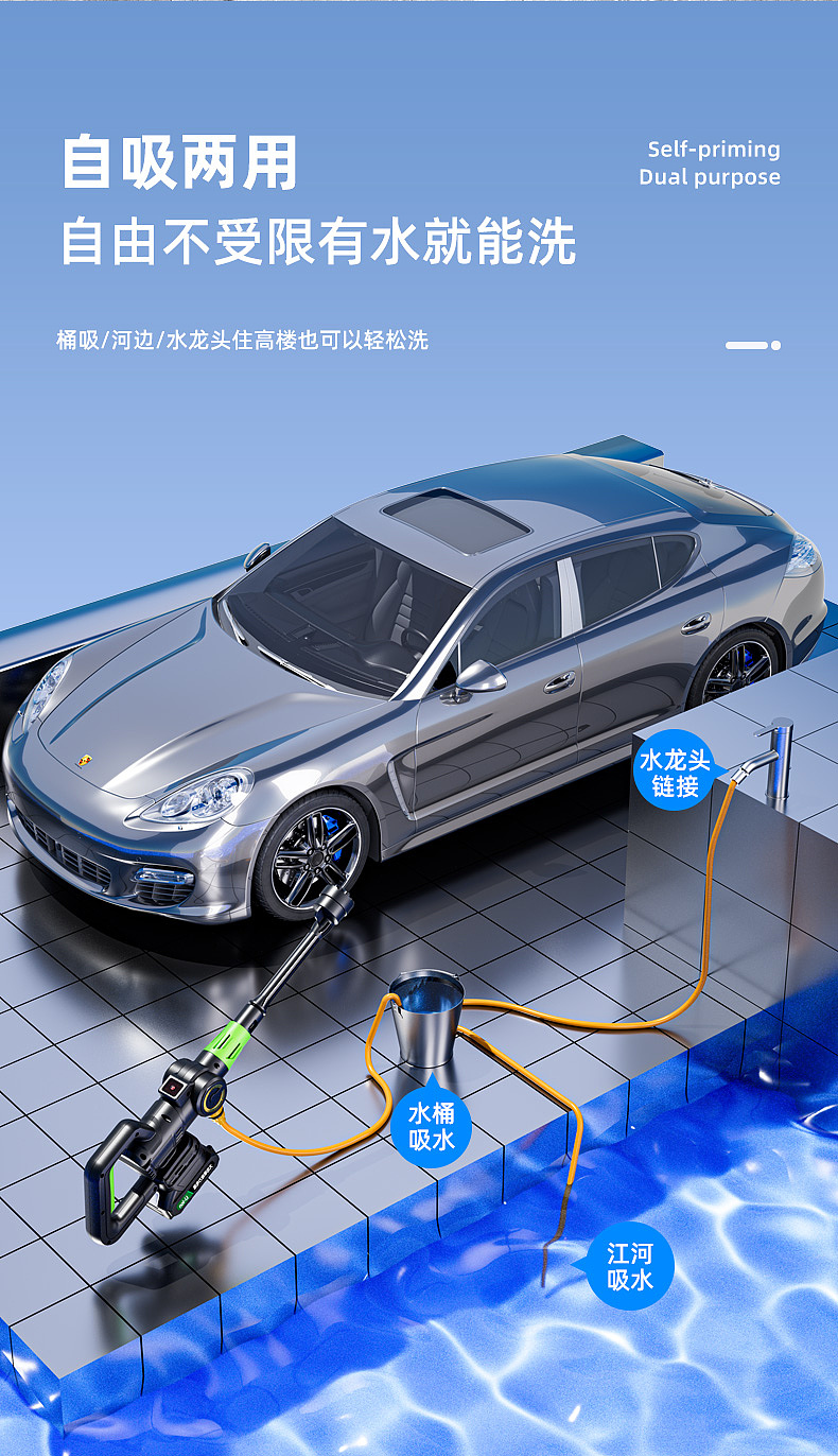 个人1月作品 锂电水枪详情页（图ZMzYwMjM2NDIw） - 产品 - 站酷设计师章子视觉原创素材 - 站酷ZCOOL