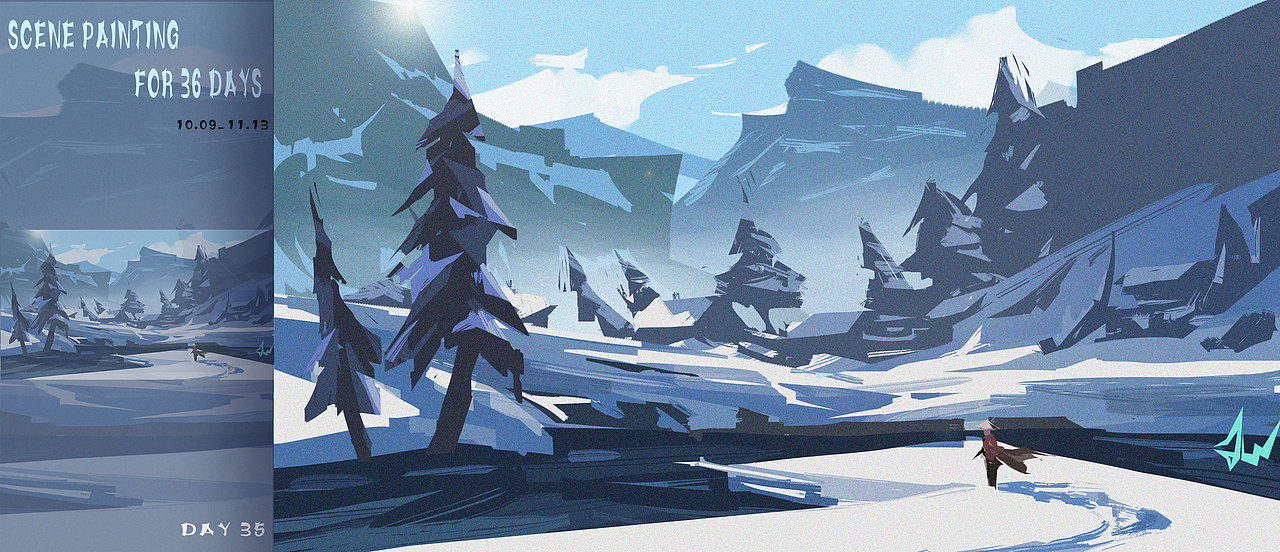 36天场景速途练习打卡（图ZMzIyOTIxNTI4） - 游戏原画 - 站酷设计师JW733原创素材 - 站酷ZCOOL
