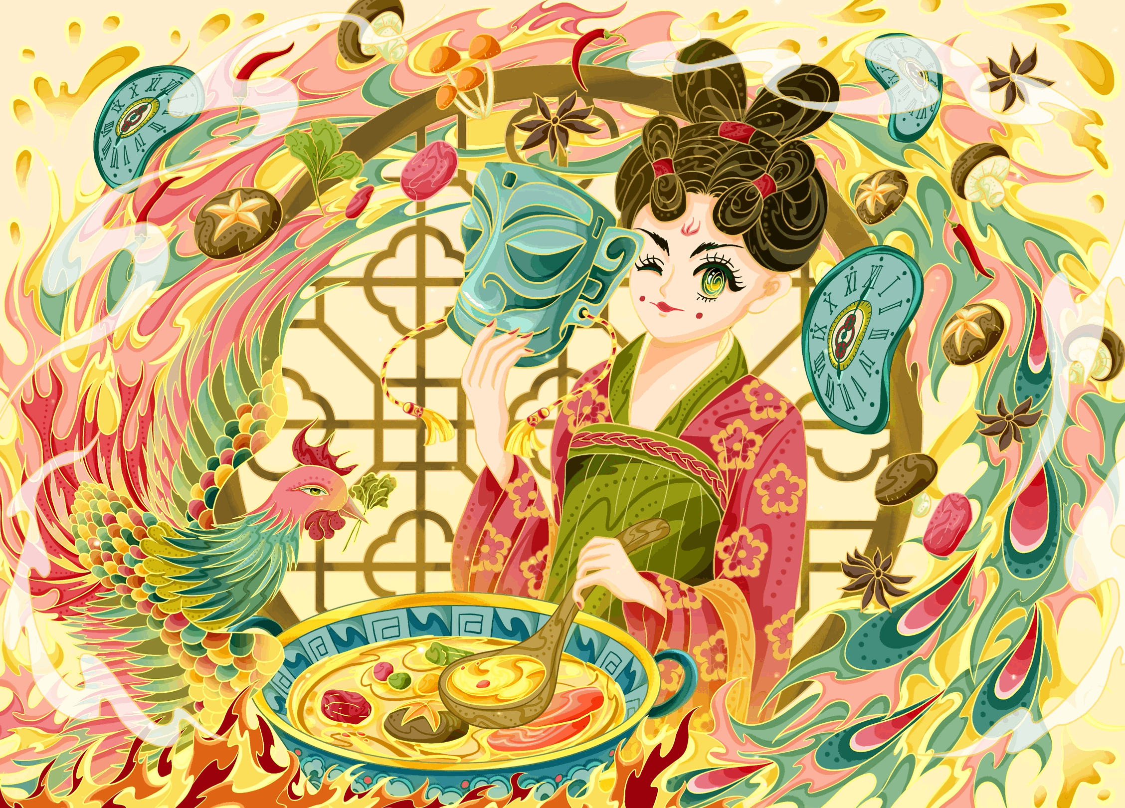 2022年度作品合集（图ZMzI2NTY5MTky） - 商业插画 - 站酷设计师棉棉的绘画原创素材 - 站酷ZCOOL