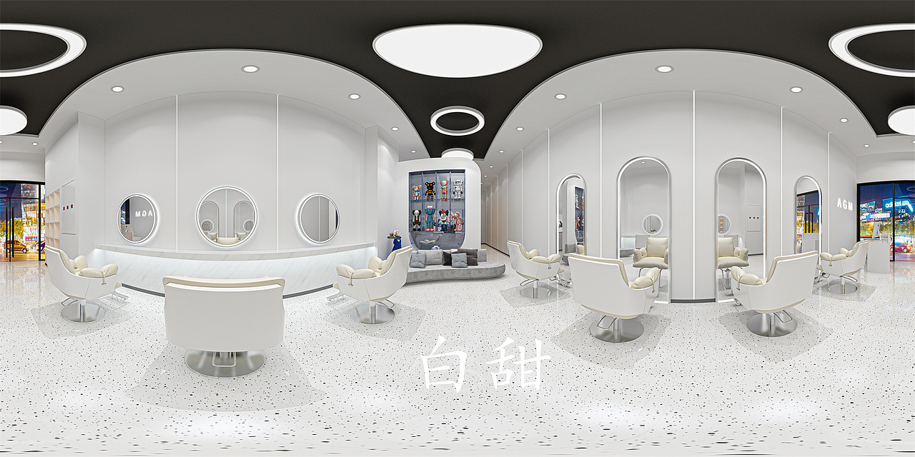 理发店设计｜流动空间的时尚高级感