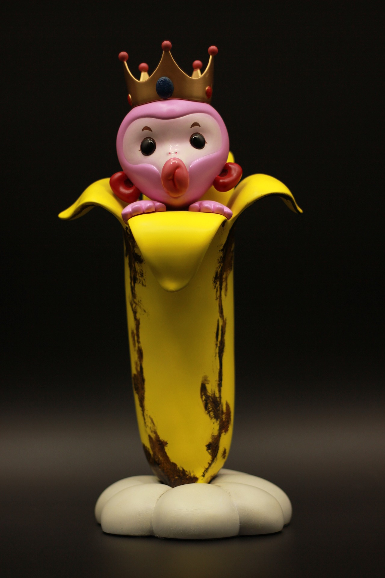 《躲进安迪香蕉里的粉逗猴》（图ZMzM4OTc4NjI4） - 手办/模玩 - 站酷设计师唐自豪原创素材 - 站酷ZCOOL