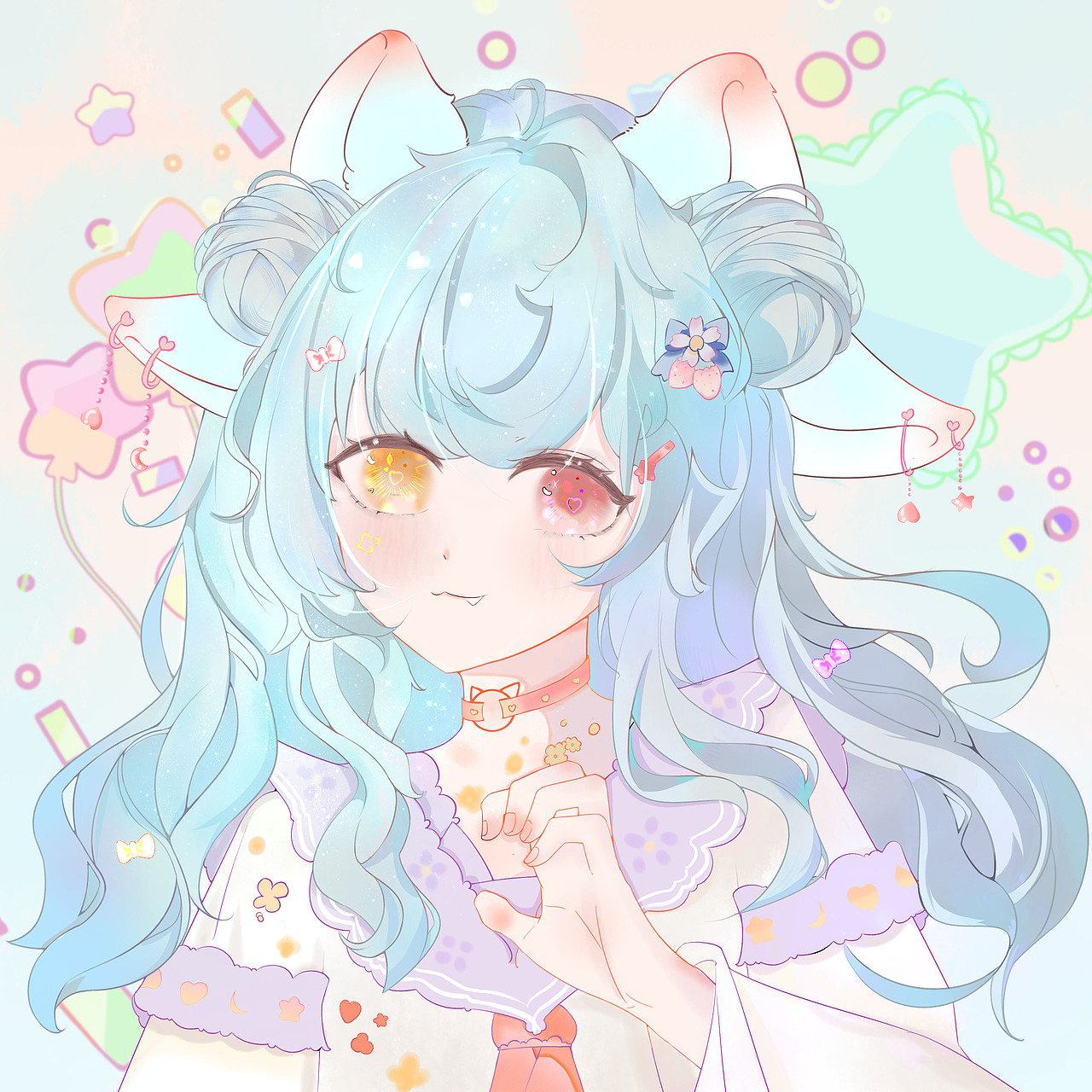 好看妹妹（图ZMzE0MTE3ODQ0） - 艺术插画 - 站酷设计师繁星studio原创素材 - 站酷ZCOOL