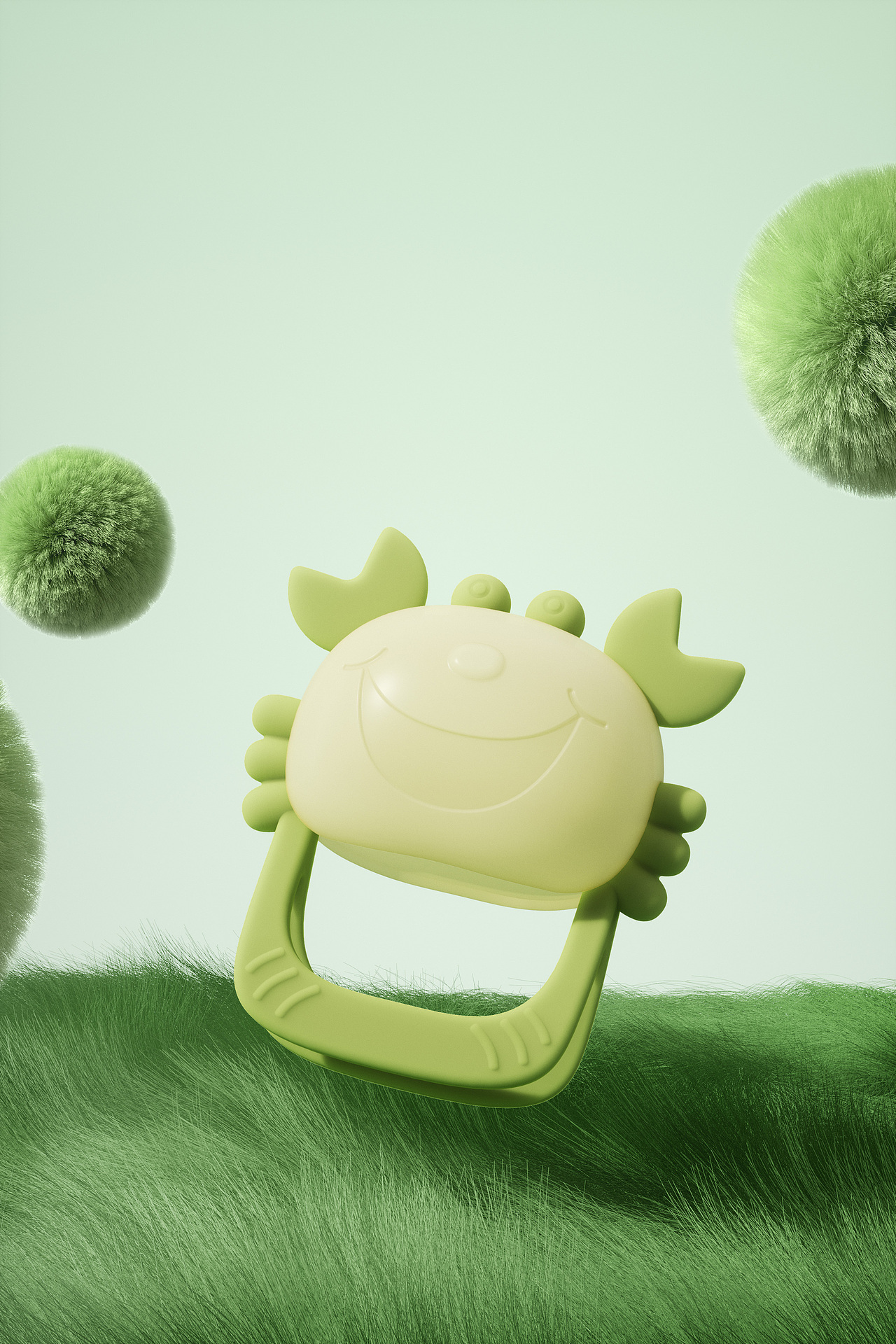 螃蟹儿童牙胶详情渲染（图ZMzMxNDI5MzU2） - 产品 - 站酷设计师SIMONED原创素材 - 站酷ZCOOL