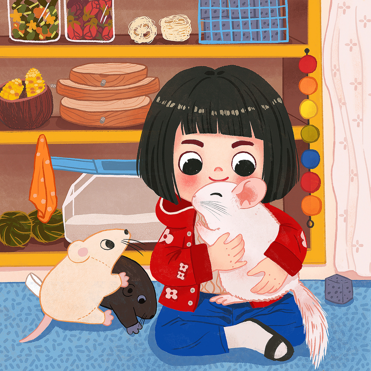 陌生又熟悉的小众宠物-龙猫-系列插画（图ZMjk3Nzg4MzYw） - 创作习作 - 站酷设计师lisalan原创素材 - 站酷ZCOOL